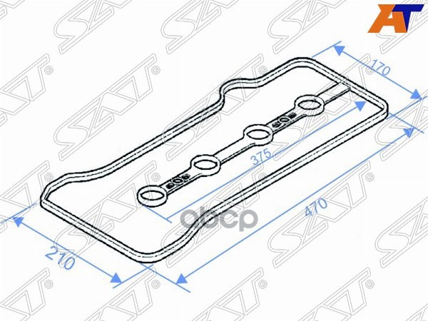 Прокладка клапанной крышки Toyota Allion (T240) 01-07 / Avensis 00-08 1AZFSE Sat арт. K11213-28041
