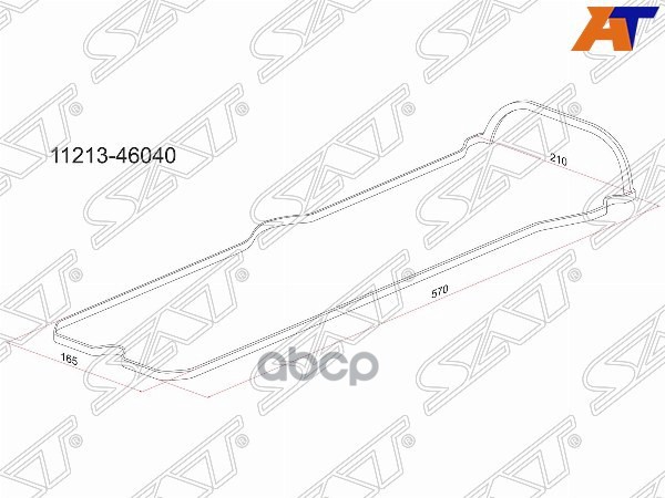 Прокладка клапанной крышки TY 1JZ/2JZ-FSE, 00- Mark 110/Brevis/Progres/Verossa Sat арт. K11213-46040