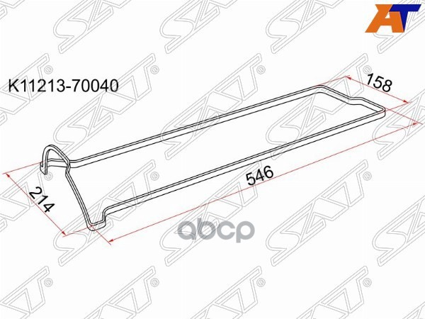 Прокладка клапанной крышки TY 1G-FE VVTi 98- Sat арт. K1121370040