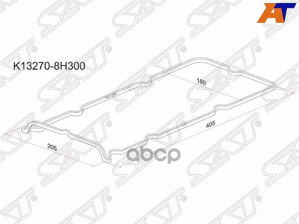 Прокладка клапанной крышки Nissan AD 99-08 / Murano 02-08 QR25DE Sat арт. K13270-8H300