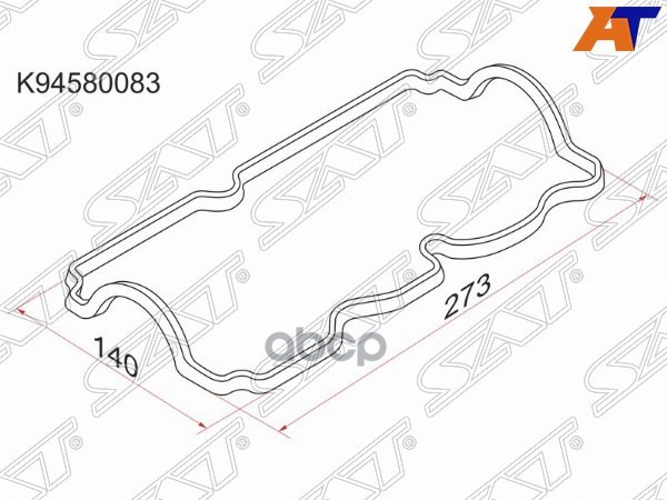 Прокладка клапанной крышки DW Matiz/Tico 0.8 (F8CV) 98-, CH Spark 0.8 05- Sat арт. K94580083