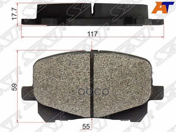 Колодки тормозные (Спереди) Lexus RX 97-06 / Toyota Camry 96-02 Sat арт. ST-04465-20550