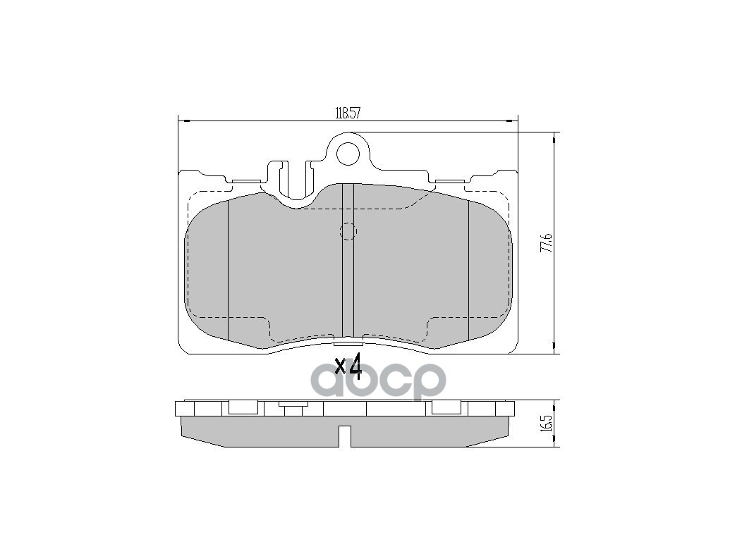 Колодки тормозные (Спереди) Lexus LS 03-06 / Toyota Celsior 00-06 Sat арт. ST-04465-50180