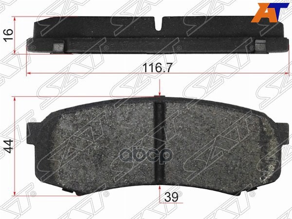 Колодки тормозные (Сзади) Lexus RX 00-03 / Mitsubishi Pajero 06-20 Sat арт. ST-04466-60050
