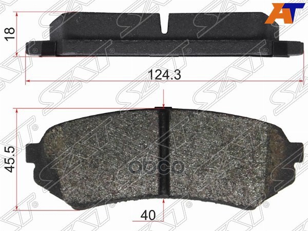 Колодки тормозные (Сзади) Toyota Land Cruiser (J100) 98-07 / Lexus LX 98-07 Sat арт. ST-04466-60070