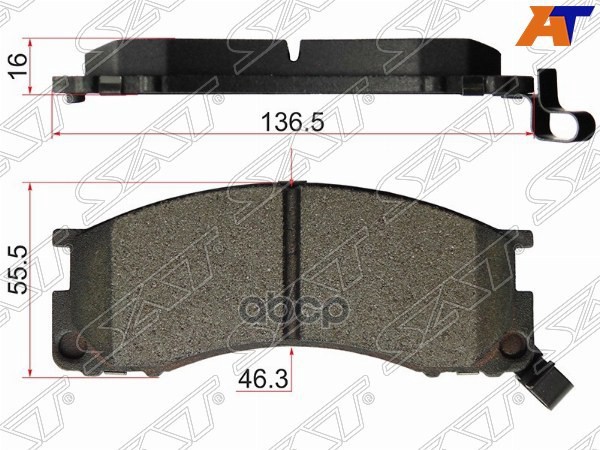 Колодки тормозные (Спереди) Toyota Estima 90-99 / Estima Emina 92-99 Sat арт. ST-04491-28280