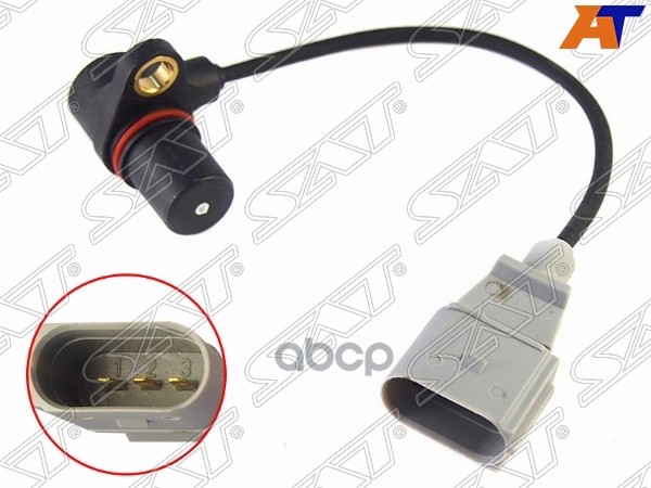 Датчик положения коленвала Audi A4 04-09 / Skoda Octavia 00-10 Sat арт. ST-06A 906 433 G