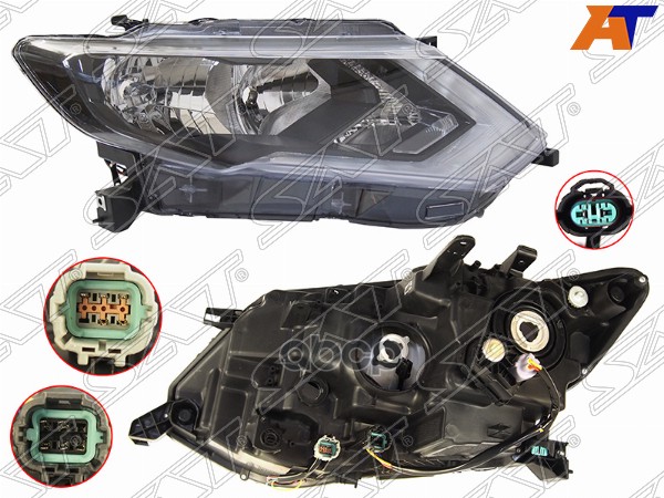 Фара Nissan X-Trail 17-22 (Справа/ Галоген/ ДХО/ С электрокорректором) Sat арт. ST-115-11T1R