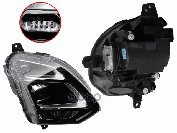 Фара OMODA C5 22- (Справа/ LED/ с ПТФ) Sat арт. ST-11-OMC5LDR