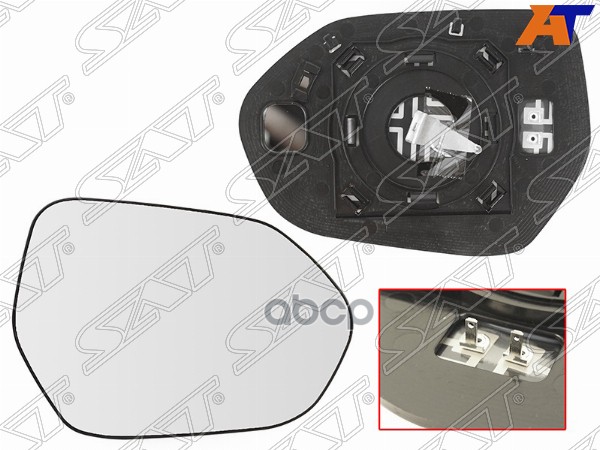Полотно зеркала Toyota Camry Europe/Russia (XV70) 17-22 (Справа/ Обогрев/ сферическое) Sat арт. ST-121-0104