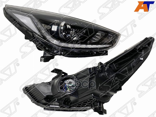 Фара Hyundai Solaris 17-20 (Справа/ ДХО/ С электрокорректором) Sat арт. ST-13-0006