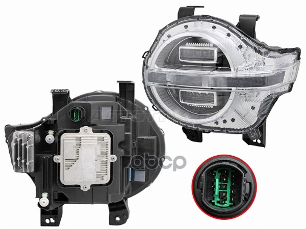 Фара Tank 300 21- (Слева/ LED/ С электрокорректором) Sat арт. ST-13-TNK300L