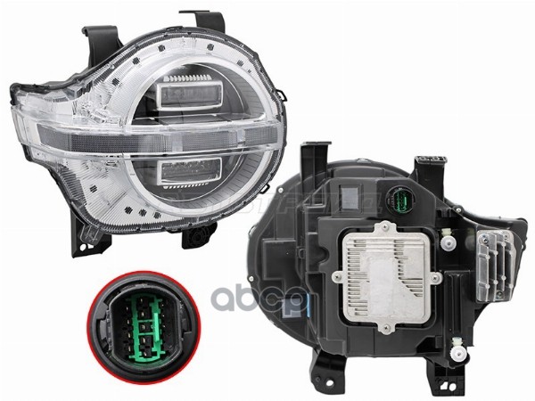 Фара Tank 300 21- (Справа/ LED/ С электрокорректором) Sat арт. ST-13-TNK300R