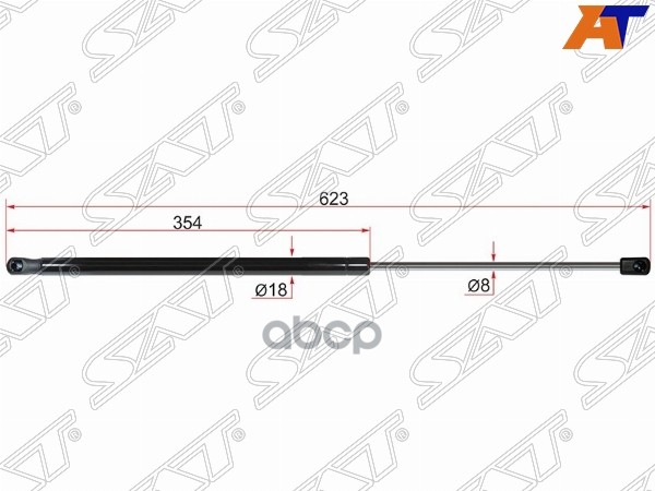 Амортизатор крышки багажника Ford Focus 10-19 (Справа=Слева) Sat арт. ST-1747492