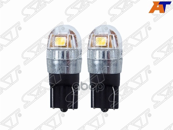 Лампа (W5W (T10)/ LED/ Комплект/ 1W/120LM Canbus 6000-6500K белая) Sat арт. ST-175-0056