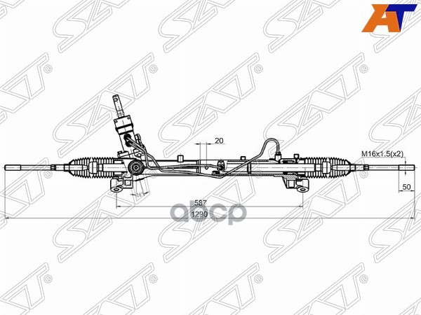Рейка рулевая Ford Focus 04-11 / C-MAX 03-10 Sat арт. ST-1 768 605