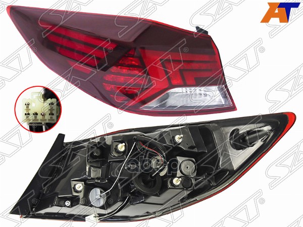 Фонарь задний Hyundai Elantra 18-20 (Слева/ LED) Sat арт. ST-18-0018