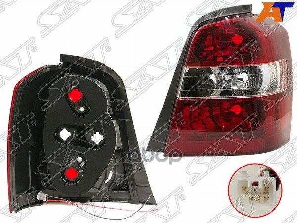 Фонарь Задний Toyota Highlander 03-07 / Kluger V 03-07 (Справа) Sat арт. ST-18-0032