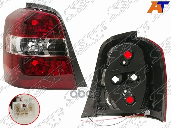 Фонарь Задний Toyota Highlander 03-07 / Kluger V 03-07 (Слева) Sat арт. ST-18-0033
