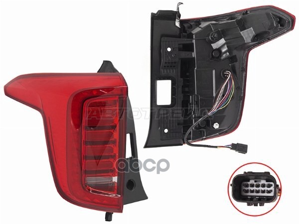 Фонарь задний Haval Jolion 20-24 (Слева) Sat арт. ST-18-HVJLL