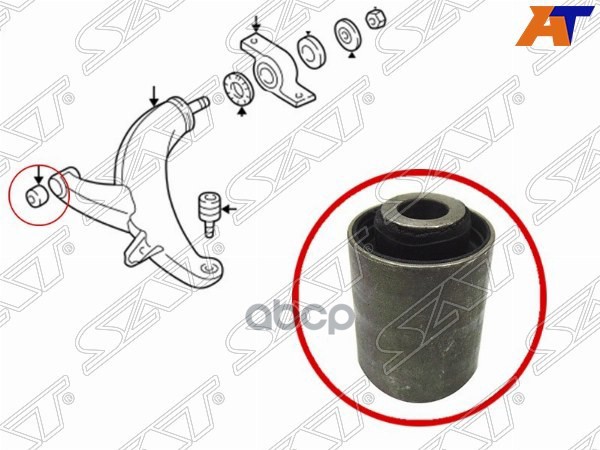 Сайлентблок рычага Subaru Forester 97-08 / Impreza 92-07 Sat арт. ST-20201-FC020