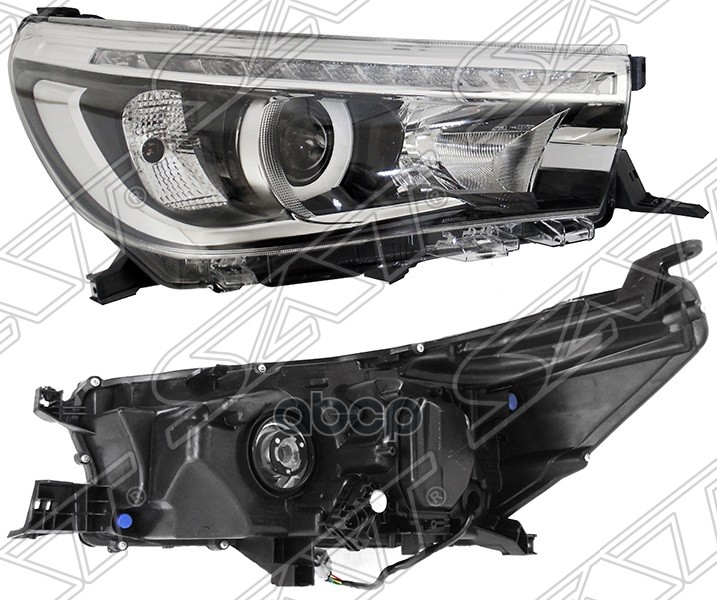 Фара Toyota Hilux Pick Up 15-20 (Справа/ ДХО/ С электрокорректором) Sat арт. ST-212-11AMR