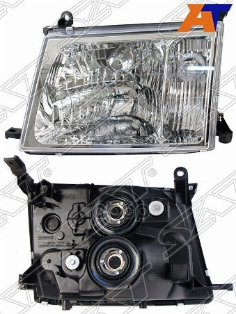 Фара Toyota Land Cruiser (J100) 98-02 (Слева/ Галоген/ Ручная регулировка) Sat арт. ST-212-11C1L