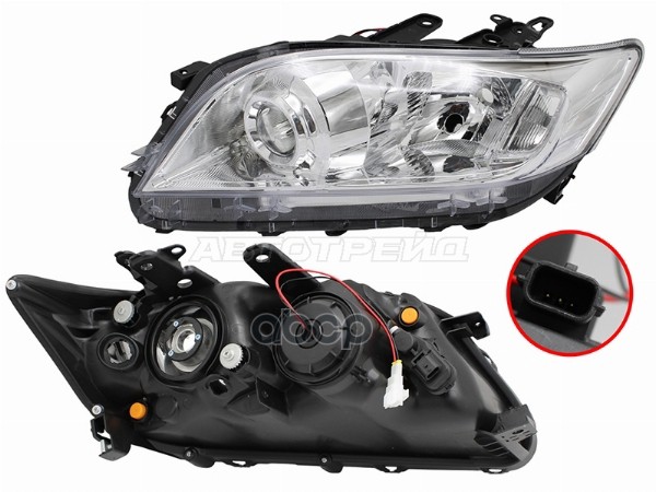 Фара Toyota RAV4 (XA30) 10-13 (Слева/ Галоген/ С электрокорректором) Sat арт. ST-212-11Q9L-LD-EM