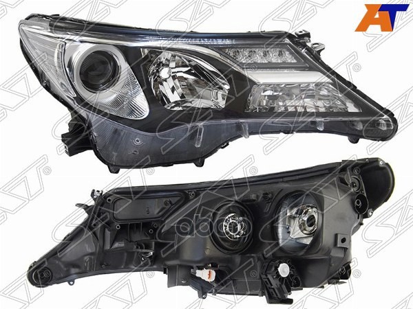 Фара Toyota RAV4 (XA40) 12-15 (Справа/ Галоген/ ДХО/ С электрокорректором) Sat арт. ST-212-11W1RLDEM2