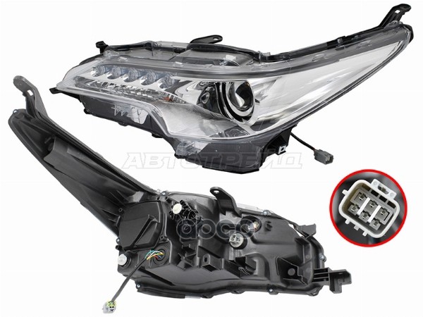 Фара Toyota Fortuner 15-20 (Слева/ LED/ ДХО/ С электрокорректором) Sat арт. ST-212-4232LDL
