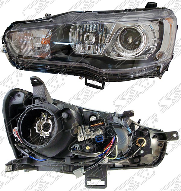 Фара Mitsubishi Lancer 07-17 / Lancer Evolution 07-17 (Слева/ Ксенон/Галоген/ С электрокорректором) Sat арт. ST-214-1191L