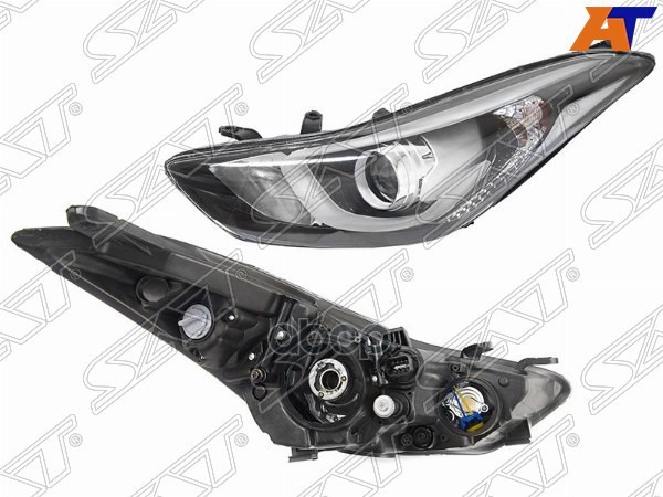 Фара Hyundai Elantra 13-16 (Слева/ ДХО) Sat арт. ST-221-1181L-LDEM2