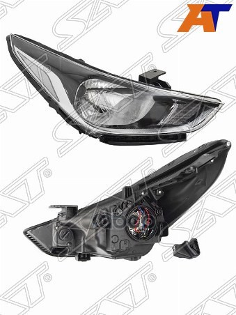 Фара Hyundai Solaris 17-20 (Справа/ Галоген/ С электрокорректором) Sat арт. ST-221-11S7R