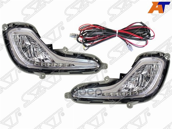 Фара противотуманная (ДХО/ Комплект) Hyundai Solaris 10-14 / Accent 11-17 Sat арт. ST-221-20S1DP