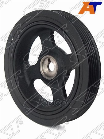 Шкив коленвала HYUNDAI SOLARIS/RIO 11-/ELANTRA 06-11/I20/I30/I40 07-/IX35 09-/KIA CEED 06-12 Sat арт. ST-23124-2B000
