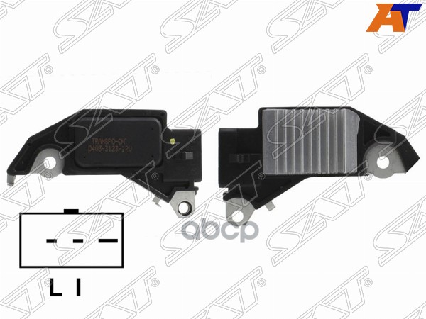 Реле-регулятор напряжения генератора CHEVROLET NUBIRA/DAEWOO LANOS/TACUMA/NEXIA/ESPERO 94-08 T18SED/ Sat арт. ST-235-0008