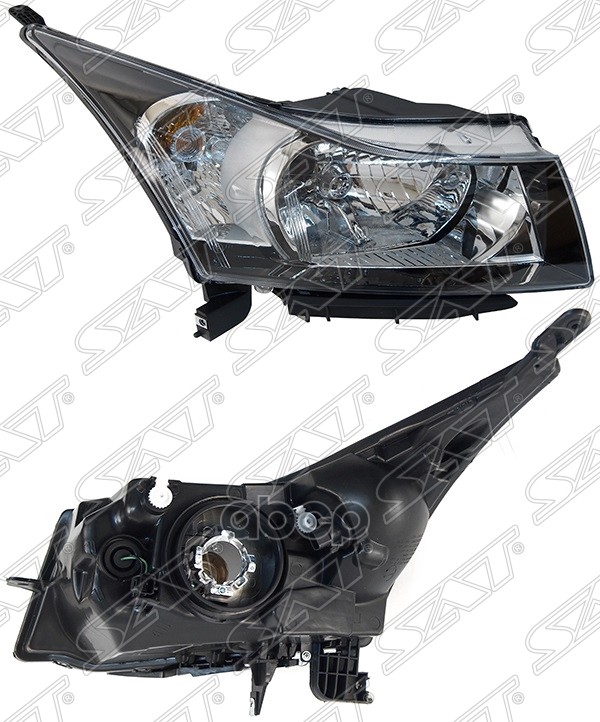 Фара Chevrolet Cruze 09-15 (Справа/ Ручная регулировка/ чёрная) Sat арт. ST-235-1110R