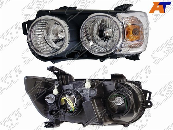 Фара Chevrolet Aveo 11-15 (Слева/ Чёрная) Sat арт. ST-235-1114LMLDEM1