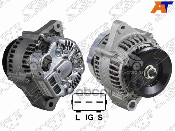 Генератор TOYOTA COROLLA/CALDINA/CORONA 2C/3C CE10#/ 92-98 12V 80A Sat арт. ST-27060-64130