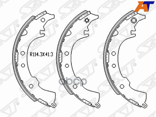 Колодки тормозные барабанные Toyota Ipsum (SXM10,ACM20) 96-03 / RAV4 94-05 Sat арт. ST-28-0004