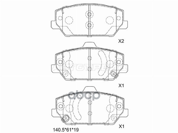 Колодки тормозные (Спереди) Hyundai Santa Fe 18- / Kia Optima 16-21 Sat арт. ST-28-0092