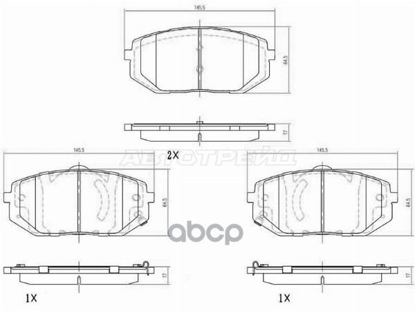 Колодки тормозные (Спереди/ С монтажным комплектом) Hyundai Sonata 19-23 / Tucson 21- Sat арт. ST-28-0093