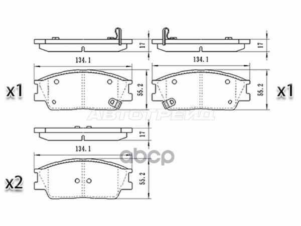 Колодки тормозные (Спереди) Hyundai Creta 20-22 / Kia Soul 19-22 Sat арт. ST-28-0171