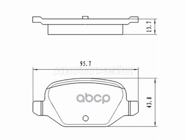 Колодки тормозные (Сзади) LADA Vesta 15- / Vesta Cross 17- Sat арт. ST-28-0178