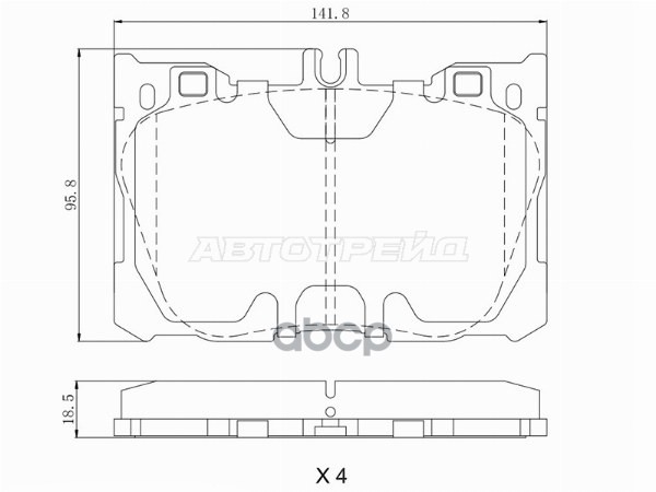 Колодки тормозные (Спереди) Mercedes-Benz C-Class 13-21 / E-Class 16-20 Sat арт. ST-28-0207