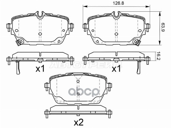 Колодки тормозные (Сзади) Li L6 24- / L7 22- Sat арт. ST-28-0234