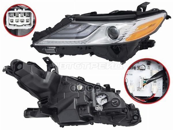 Фара Toyota Camry UAE/USA 17-24 (Слева) Sat арт. ST-312-11T3DUSL