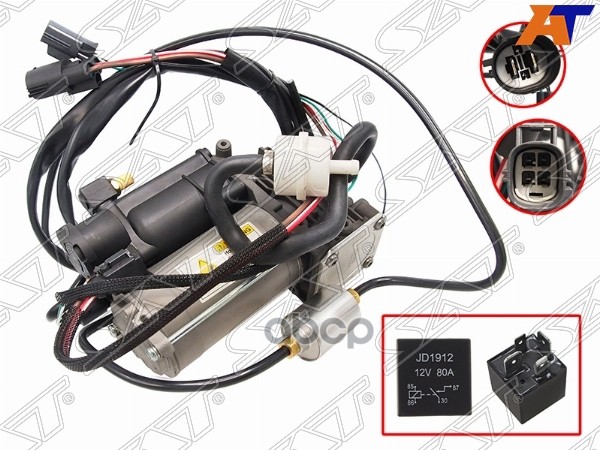 Компрессор контроля высоты подвески (пневмоподвески) LAND ROVER RANGE ROVER 12-/SPORT 14-19 Sat арт. ST-316-0004