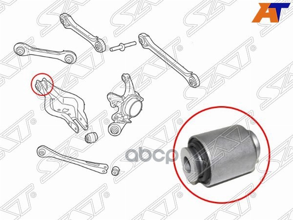 Сайлентблок рычага BMW 1-Series 11-19 / 3-Series 11-19 Sat арт. ST-33326867540B