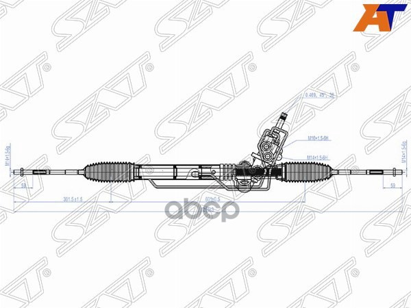 Рейка рулевая SUBARU IMPREZA G12 07-/LEGACY B13 03-09 LHD Sat арт. ST-34110AG031